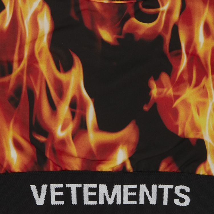 Vetements Fire Sports Bra Fire