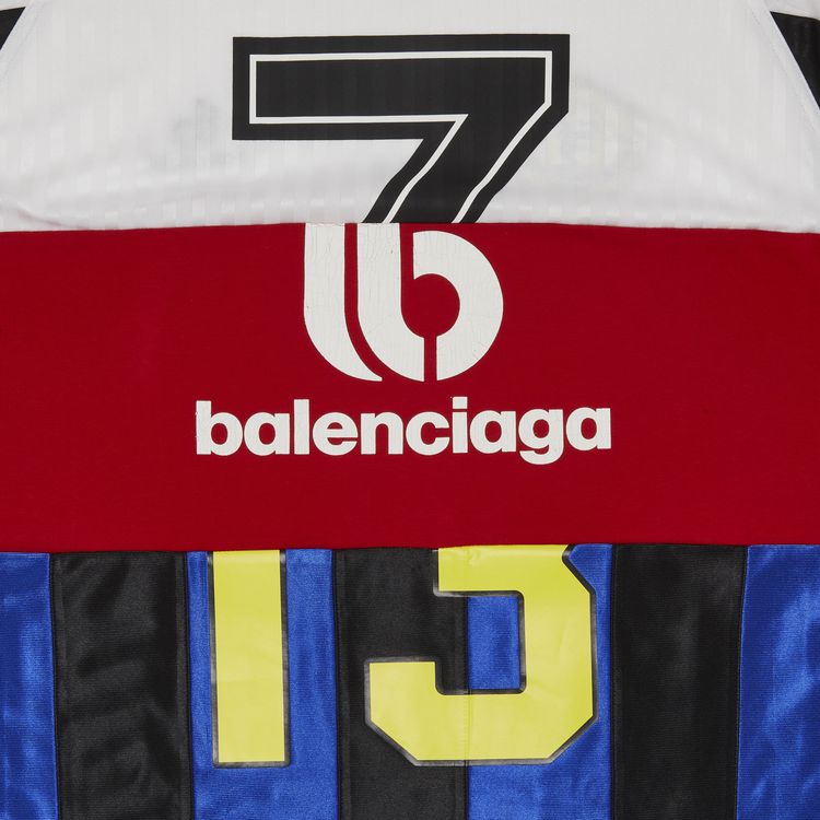 Balenciaga Long Sleeve Football Tee Cardinal Red