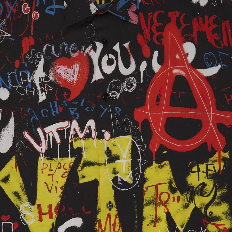 Vetements Graffiti Shirt Black