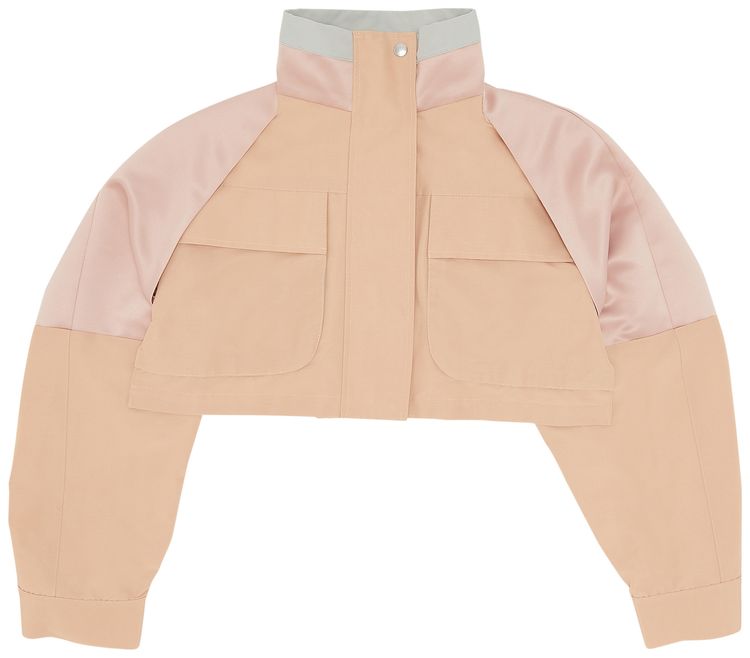 Sacai Grosgrain Mix Blouson Light Pink