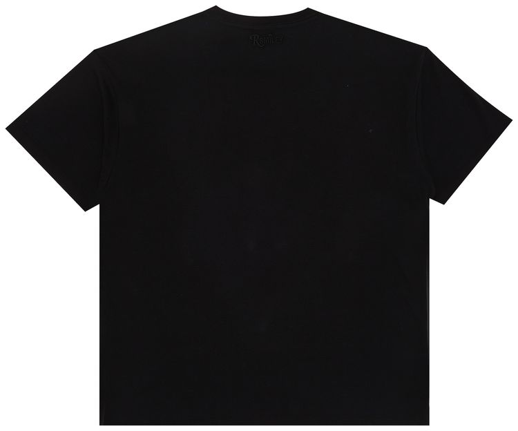 Raf Simons Big Fit T Shirt With Large Smiley Print Black