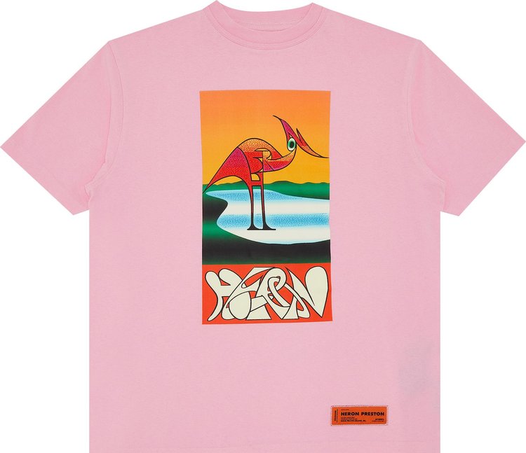 Heron Preston Abstract Short-Sleeve Tee 'Pink/Orange'