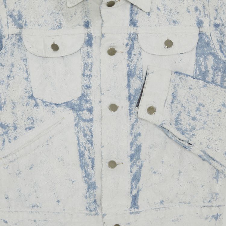 Vintage Maison Margiela Artisanal Painted Jacket WhiteBlue