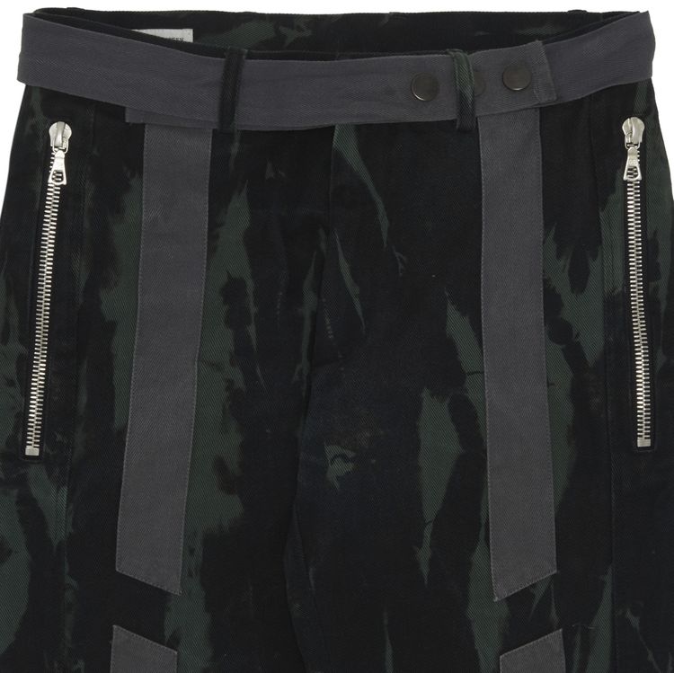 Pre Owned Dries Van Noten Bondage Biker Pants Jeans Tie Dye
