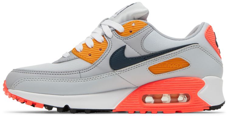 Nike Wmns Air Max 90 Grey Crimson Gold