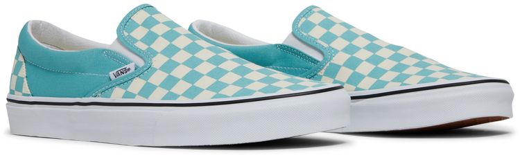 Vans Classic Slip On Aqua Haze Checkerboard