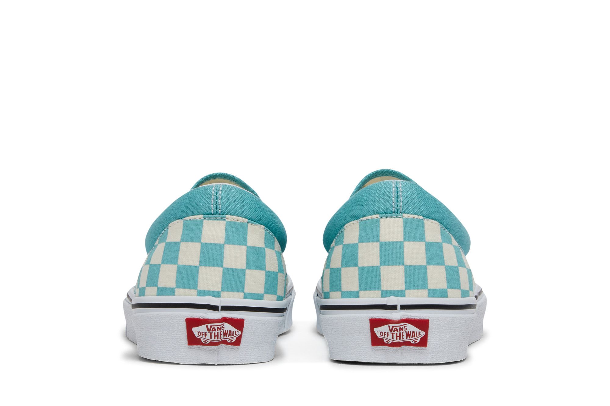 Buy Classic Slip On Aqua Haze Checkerboard VN0A38F7VLU GOAT