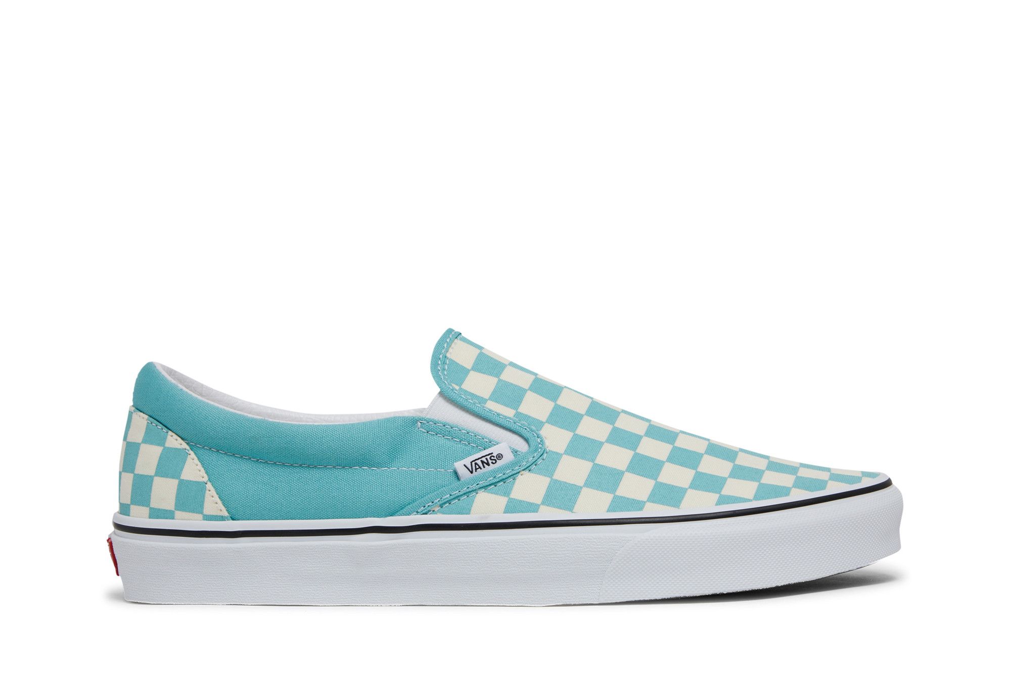 Classic Slip On Aqua Haze Checkerboard