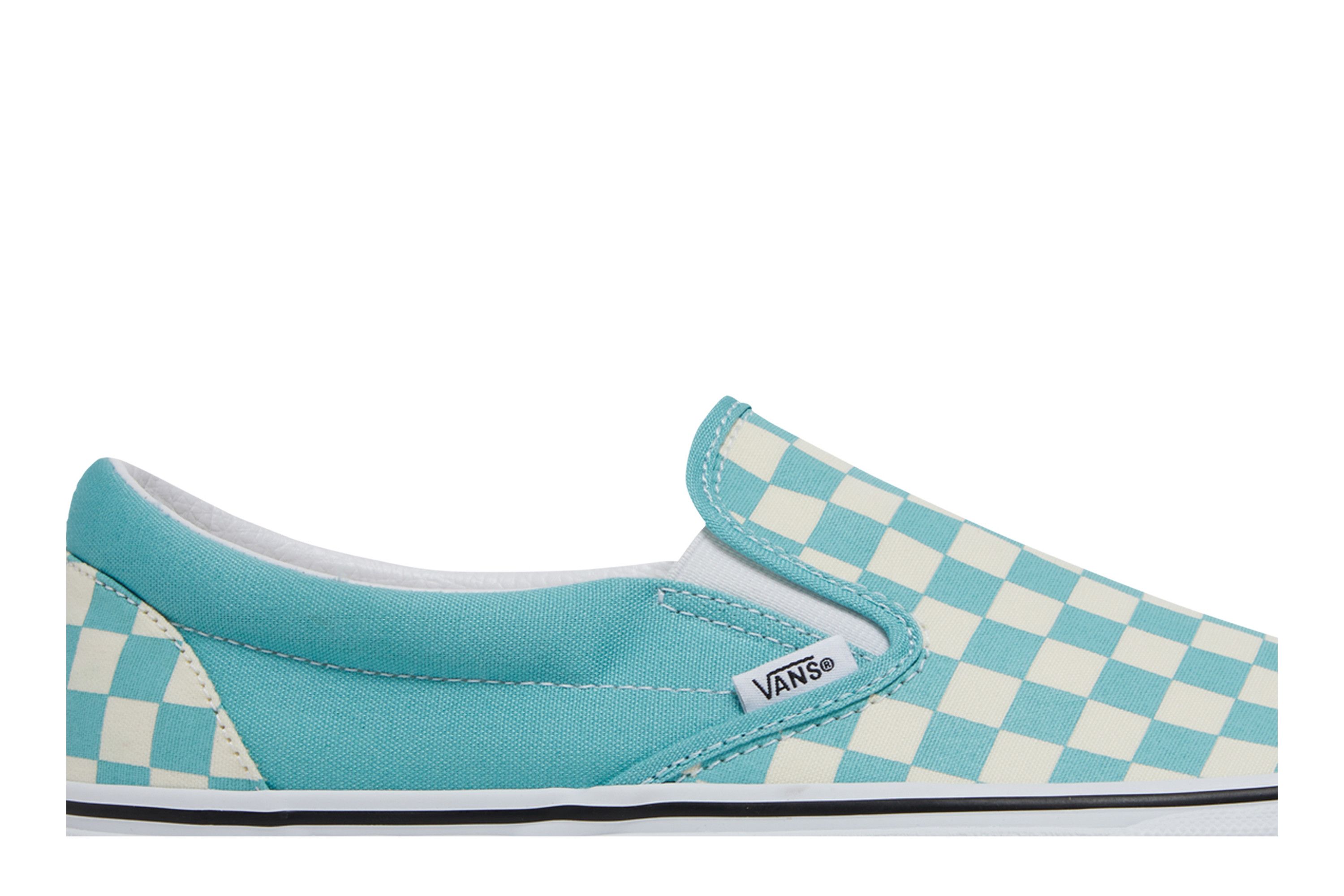 Vans checkerboard aqua discount
