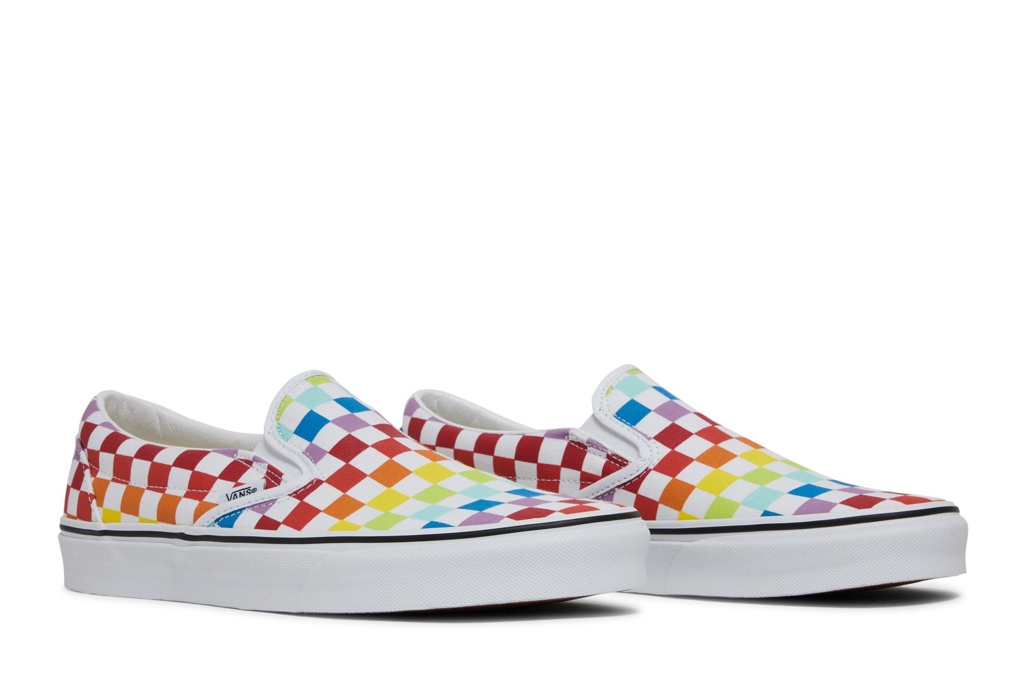 Buy Classic Slip On Rainbow Checkerboard VN0A3UT7U09 GOAT UK