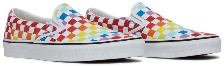 Vans Classic Slip On Rainbow Checkerboard