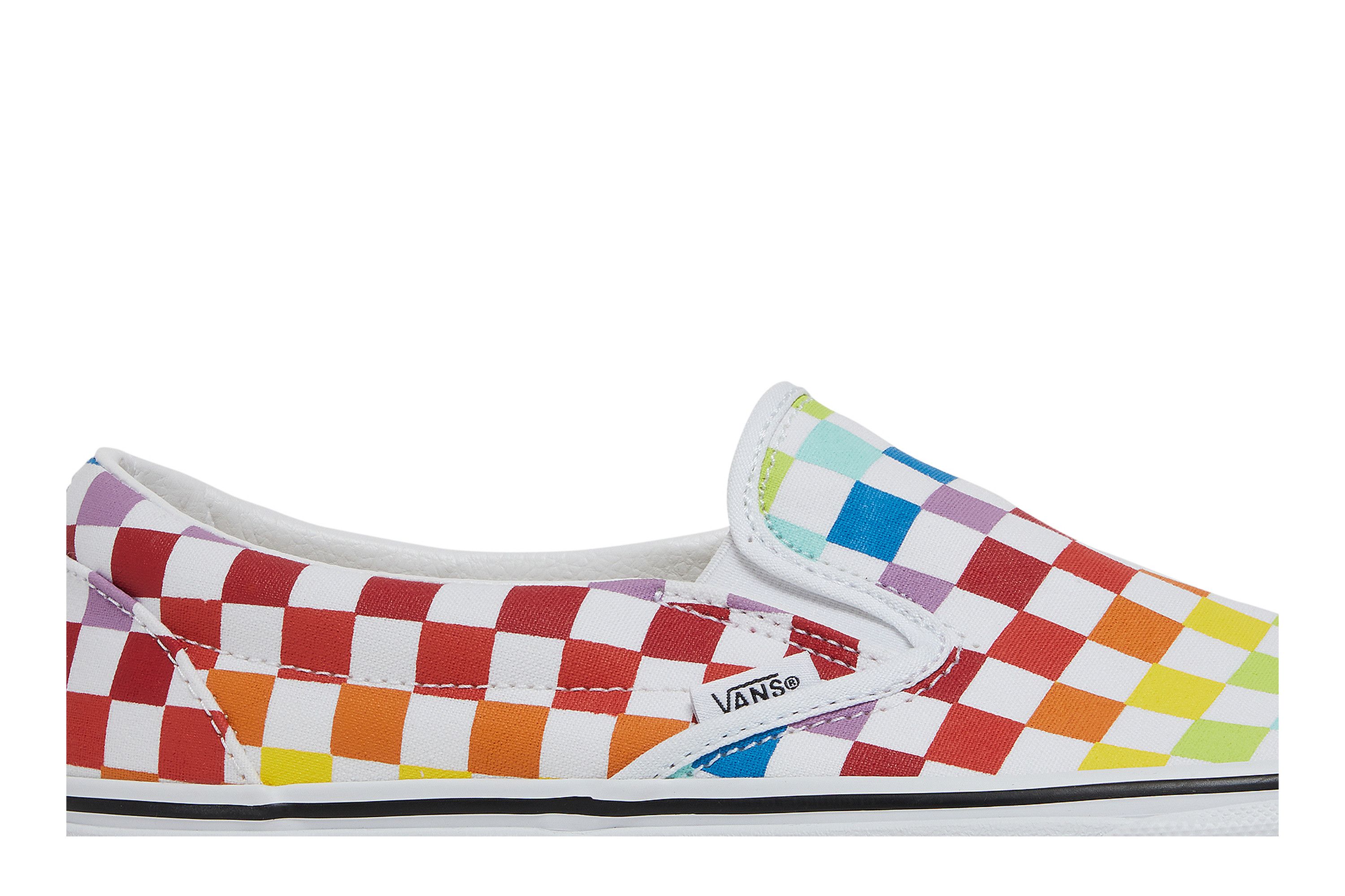 Buy Classic Slip On Rainbow Checkerboard VN0A3UT7U09 GOAT UK