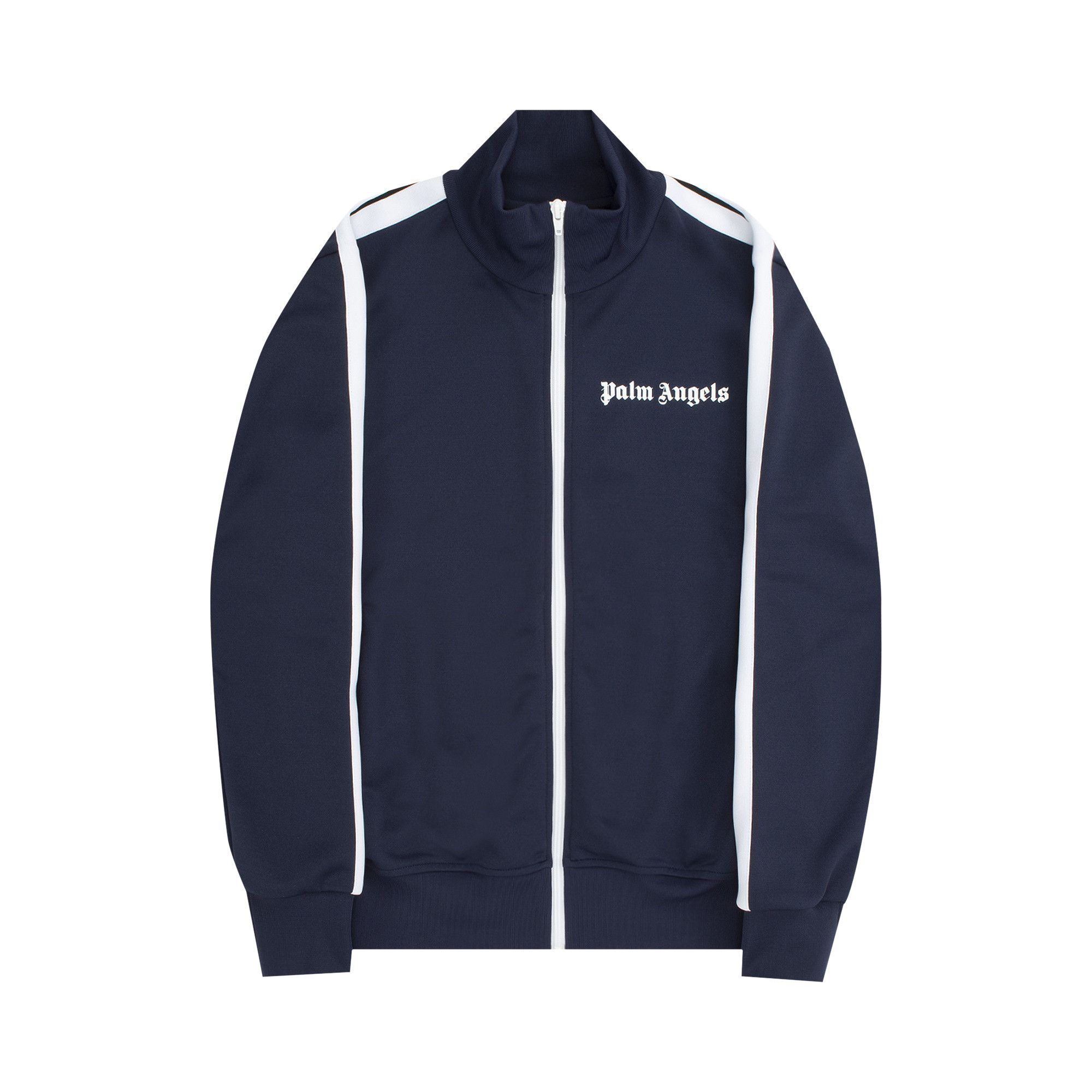 Buy Palm Angels Classic Track Jacket Navy Blue White PMBD001C99FAB0014601 GOAT IT