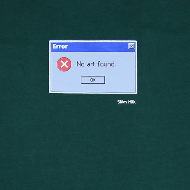 Skim Milk Error No Art Found Tee Forest Green