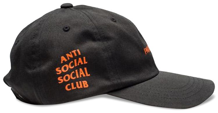 Anti Social Social Club x Undefeated Paranoid Cap Black
