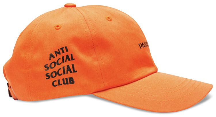 Anti Social Social Club x Undefeated Paranoid Cap Orange