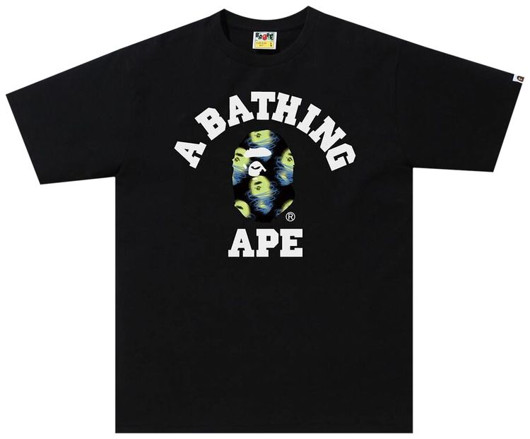 BAPE Storm College Tee Black