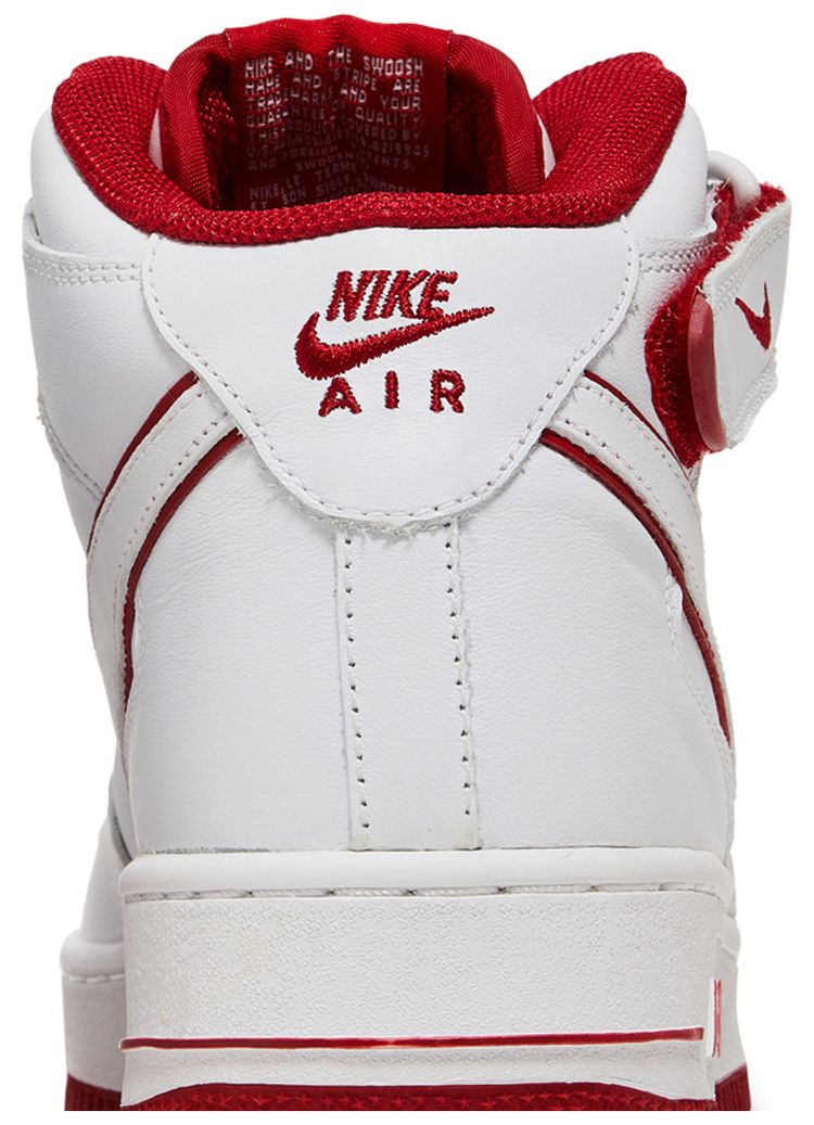Nike Air Force 1 Mid White Varsity Red