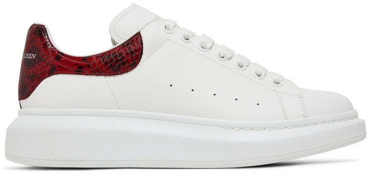 Alexander McQueen Oversized Sneaker White Red Python