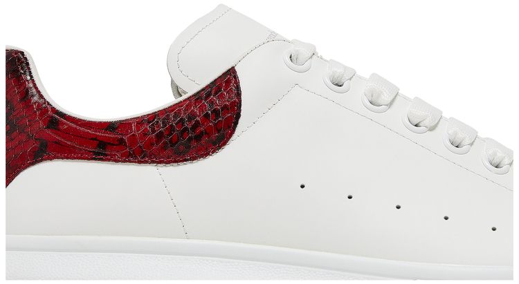 Alexander McQueen Oversized Sneaker White Red Python
