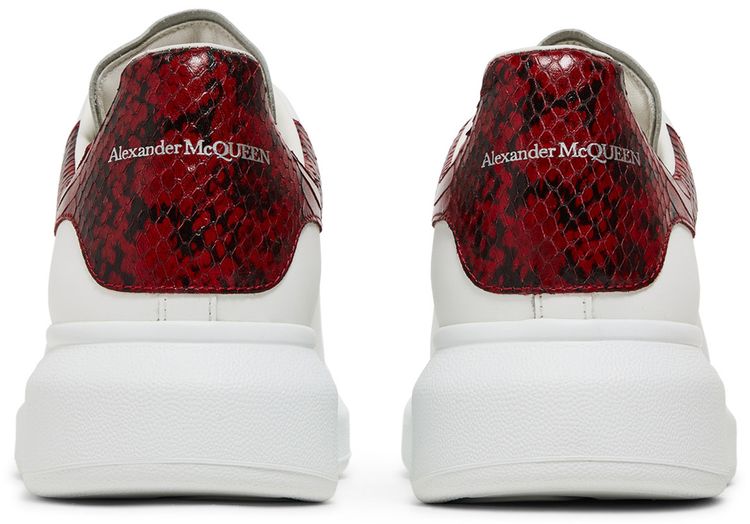 Alexander McQueen Oversized Sneaker White Red Python