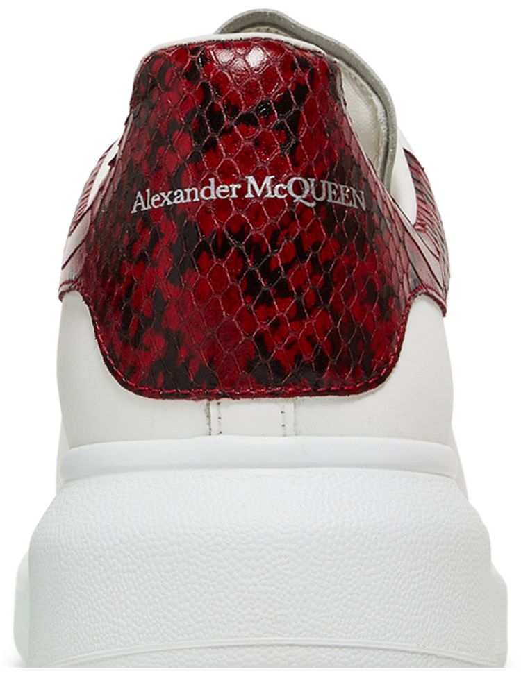 Alexander McQueen Oversized Sneaker White Red Python