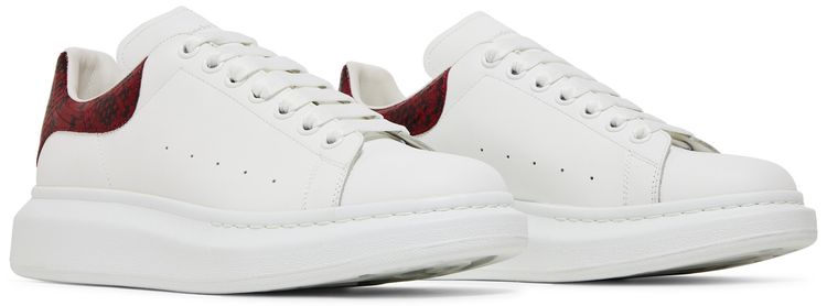 Alexander McQueen Oversized Sneaker White Red Python