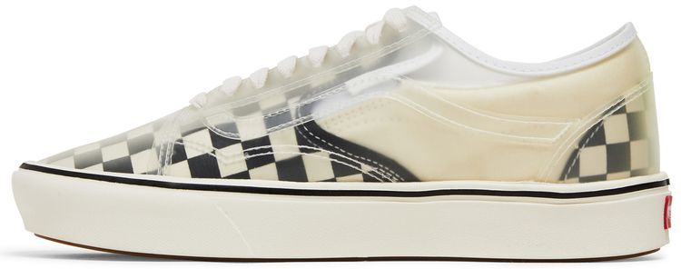 Vans ComfyCush Slip Skool Checkerboard   White