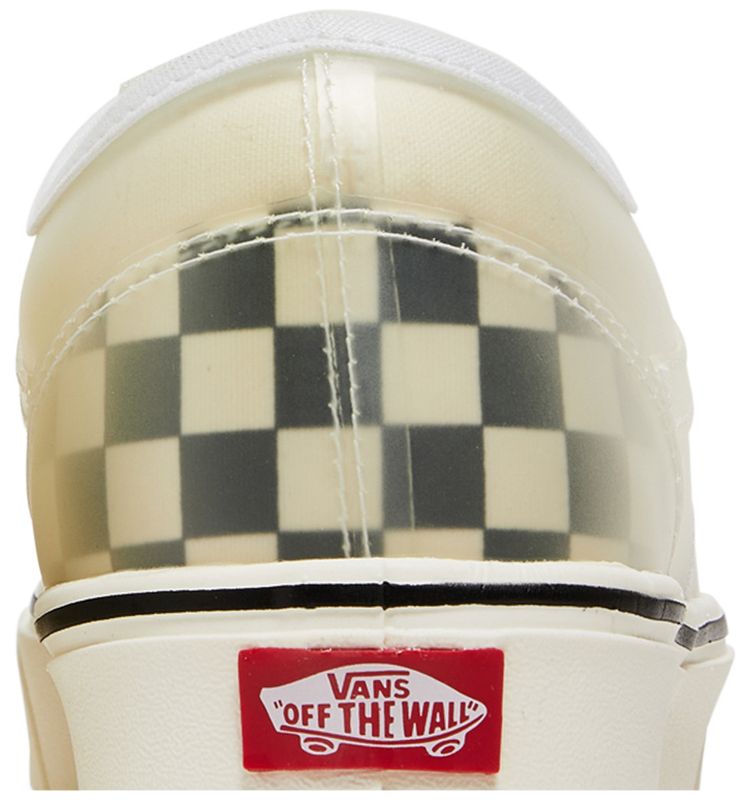 Vans ComfyCush Slip Skool Checkerboard   White