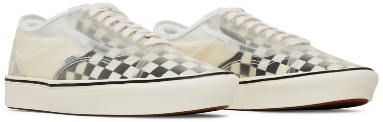 Vans ComfyCush Slip Skool Checkerboard   White