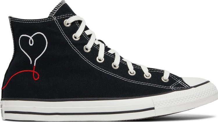 Chuck Taylor All Star High 'Made with Love - Black' | GOAT