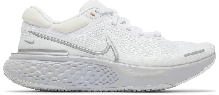 Nike Wmns ZoomX Invincible Run Flyknit White Metallic Silver