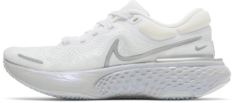 Nike Wmns ZoomX Invincible Run Flyknit White Metallic Silver