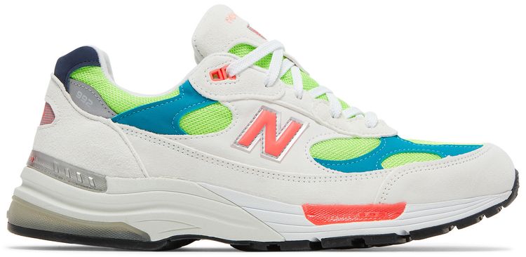 New Balance 992 Made in USA White Neon