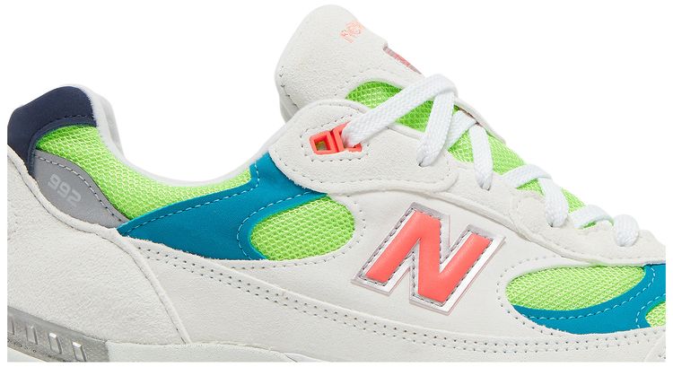 New Balance 992 Made in USA White Neon