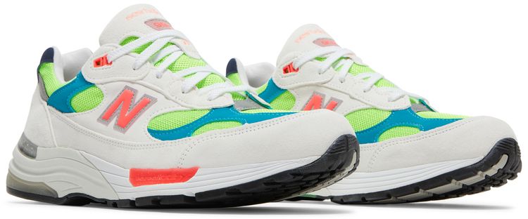 New Balance 992 Made in USA White Neon