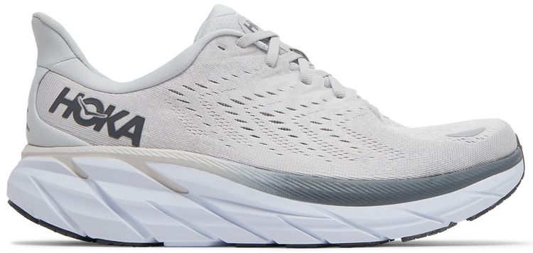 HOKA Clifton 8 2E Wide Lunar Rock Nimbus Cloud