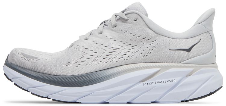 HOKA Clifton 8 2E Wide Lunar Rock Nimbus Cloud