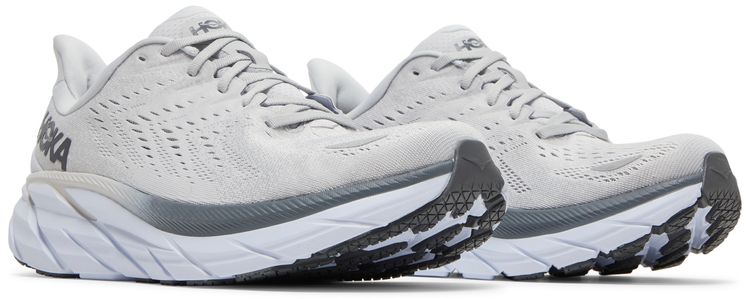 HOKA Clifton 8 2E Wide Lunar Rock Nimbus Cloud