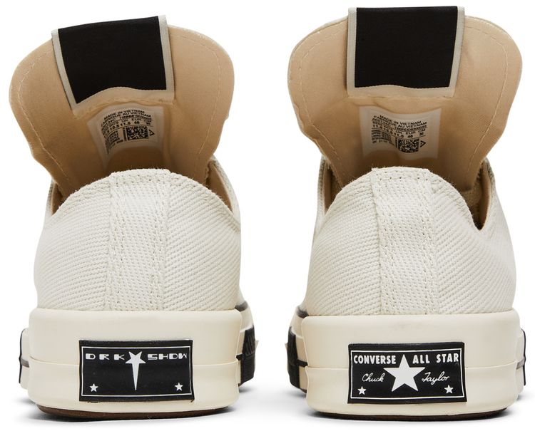 Converse Rick Owens x DRKSHDW DRKSTAR Chuck 70 Low Egret