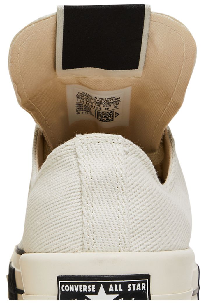 Converse Rick Owens x DRKSHDW DRKSTAR Chuck 70 Low Egret