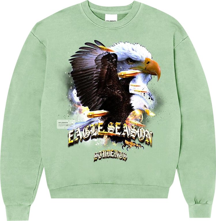 Students Eagle Season Crewneck 'Peapod'