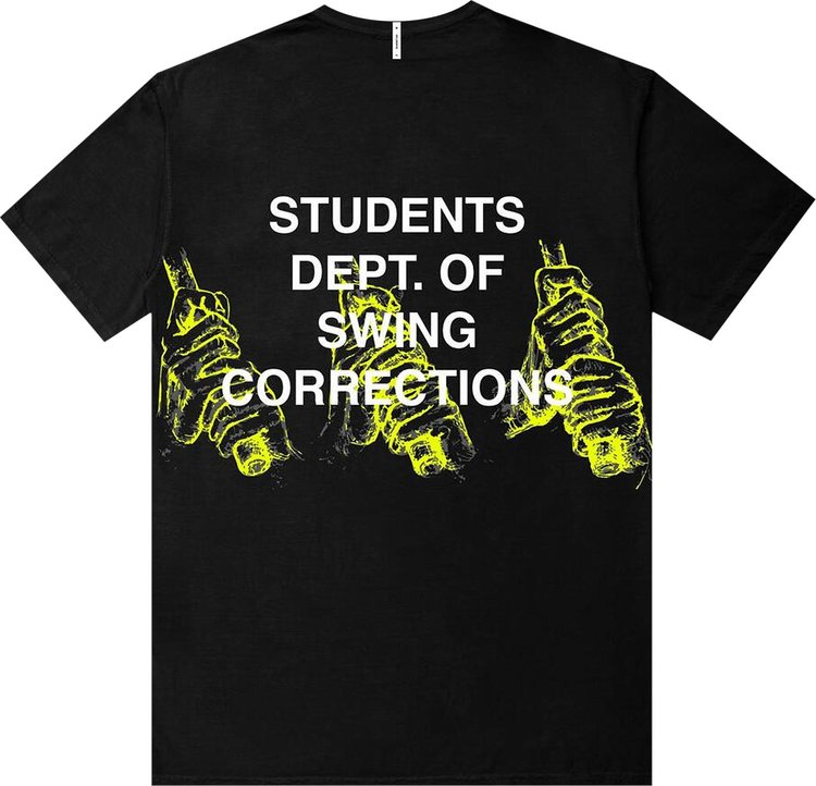 Students Dept Of Swing Corrections Tee Black