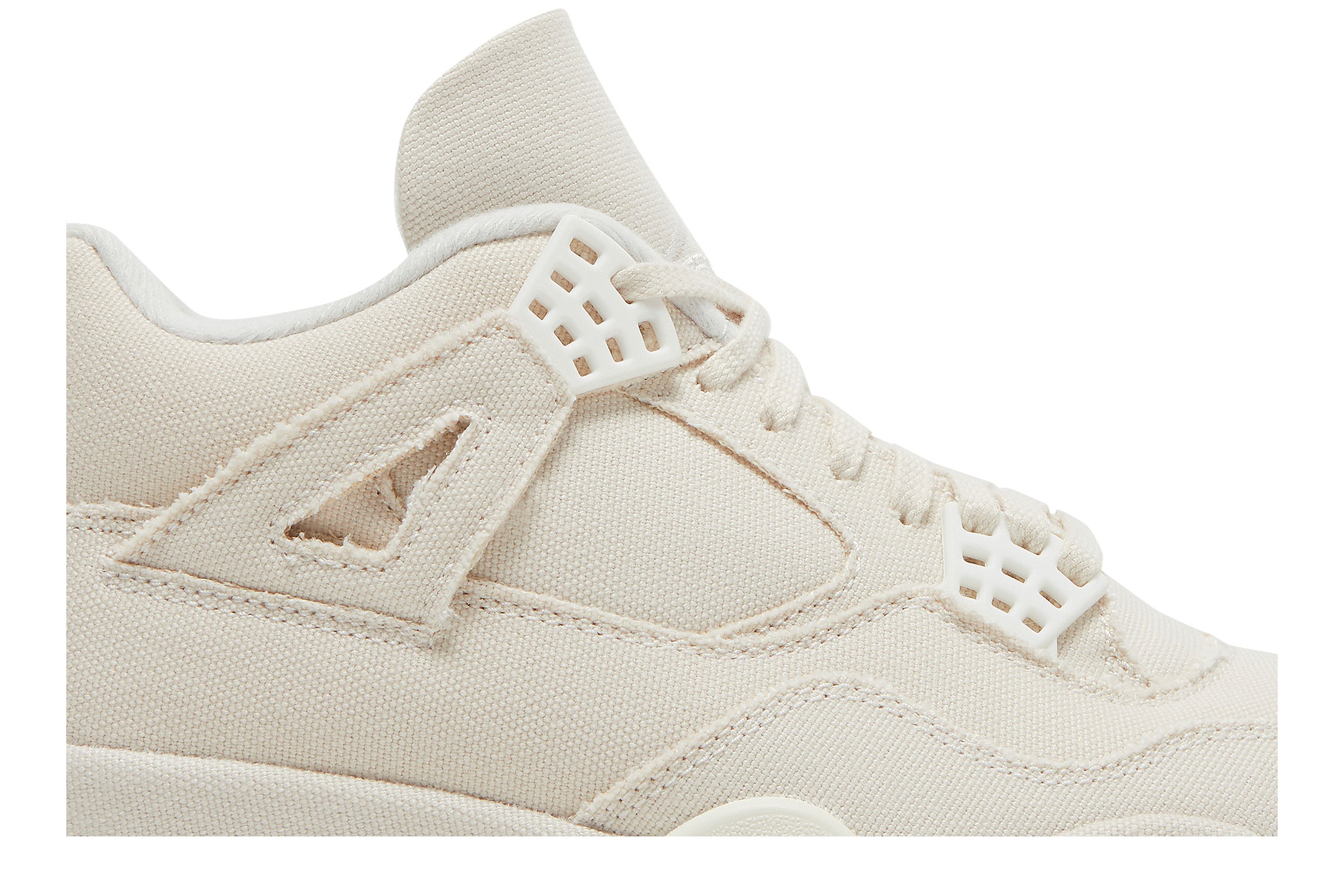 Nike WMNS Air Jordan 4 \"Sail’ Canvas Nike WMNS Air Jordan 4 Sail Blank Canvas DQ4909-100 Women's