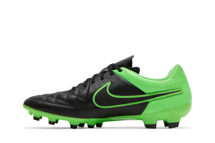Adidas Tiempo Genio Leather FG Black Green Strike