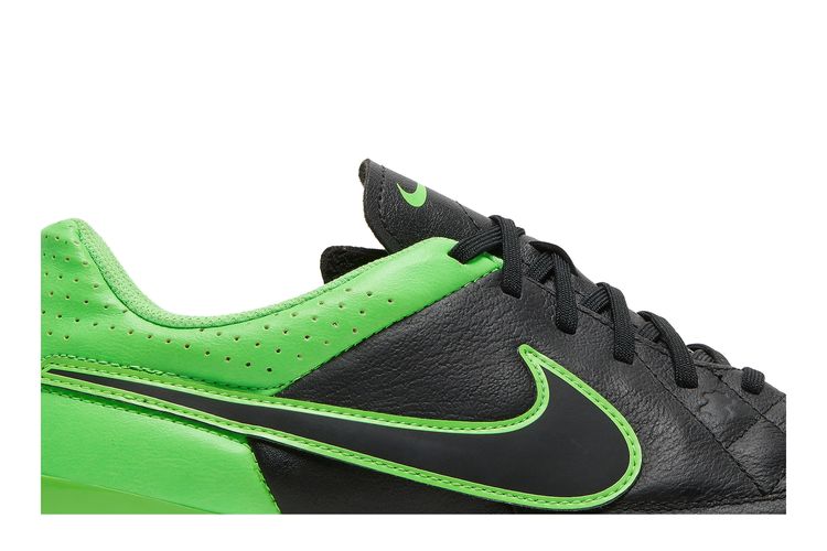Adidas Tiempo Genio Leather FG Black Green Strike