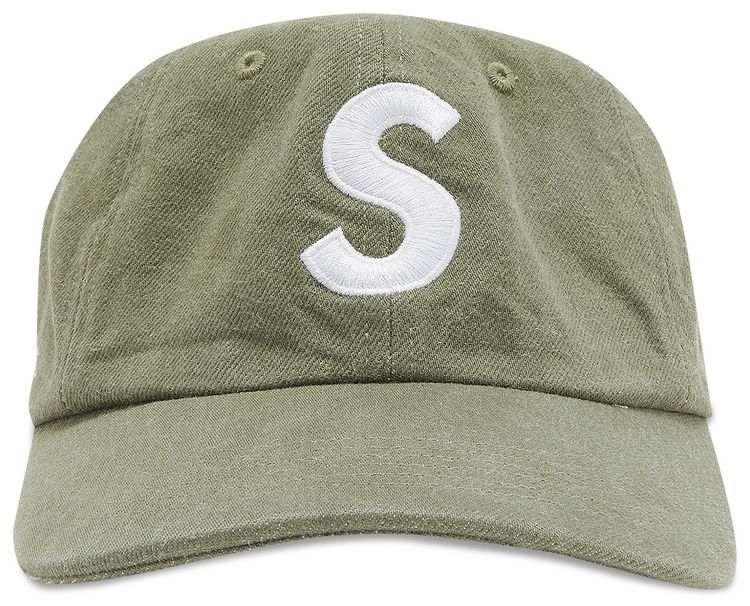 Supreme x Kevlar Denim S Logo 6 Panel Olive