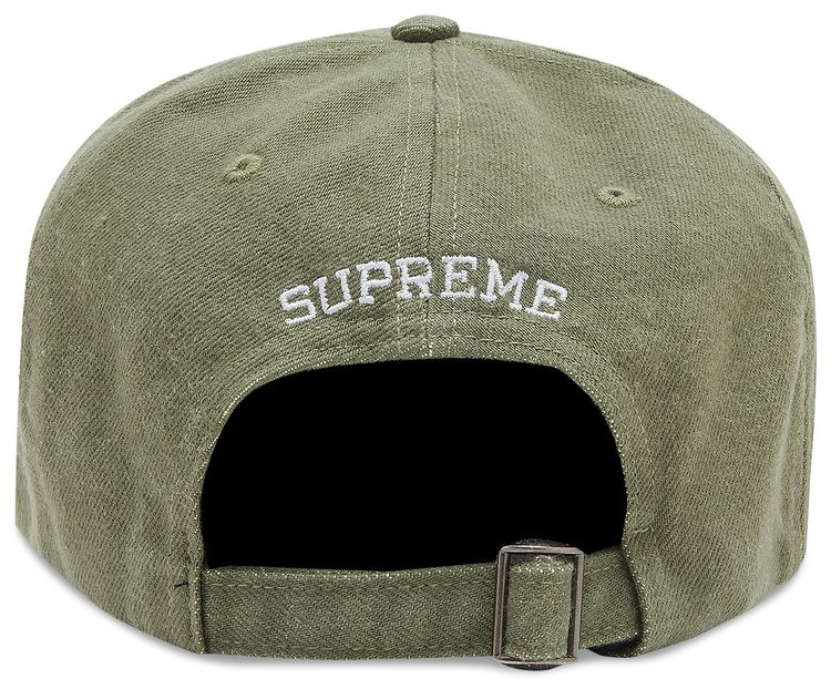 Supreme x Kevlar Denim S Logo 6 Panel Olive