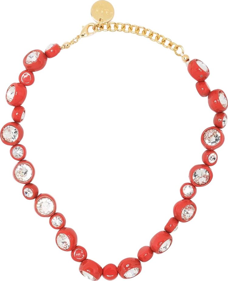 Marni Flora Necklace 'Red'