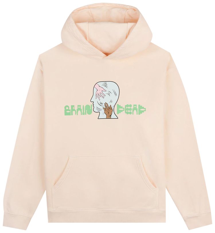Brain Dead Handheld Hoodie Cream